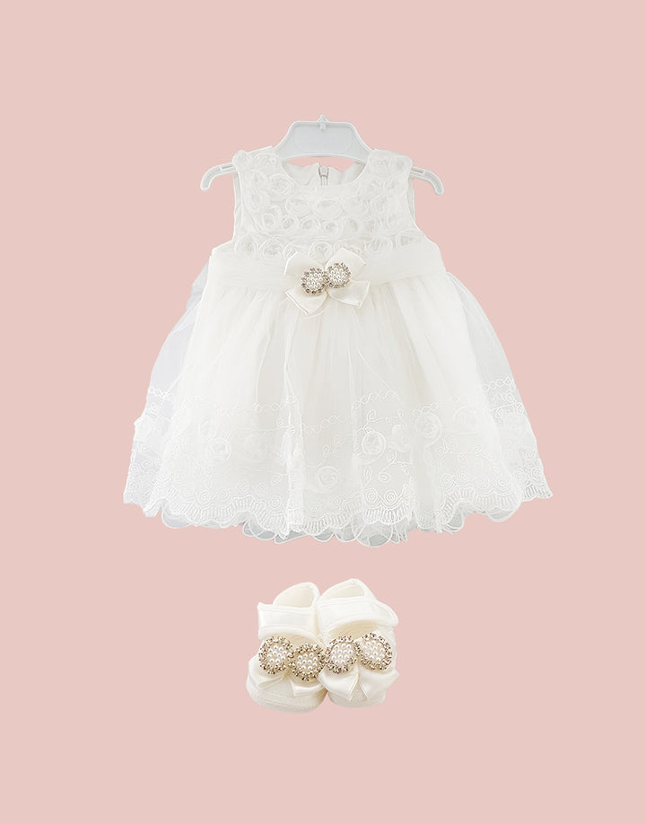 Freya embroidered elegant dress set