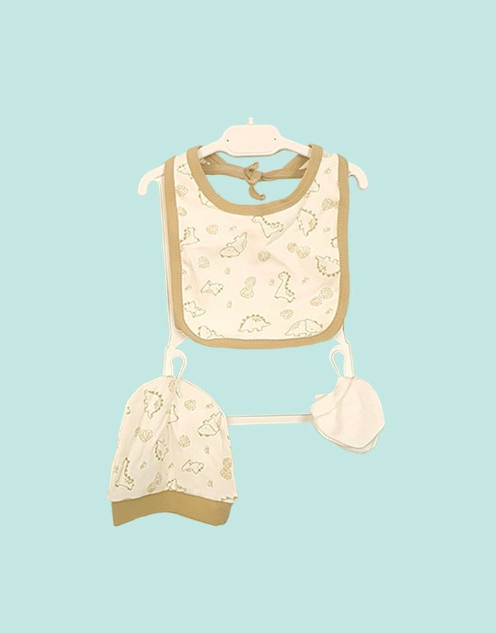 Newborn unisex Little Dino organic cotton hospital exit outfit set