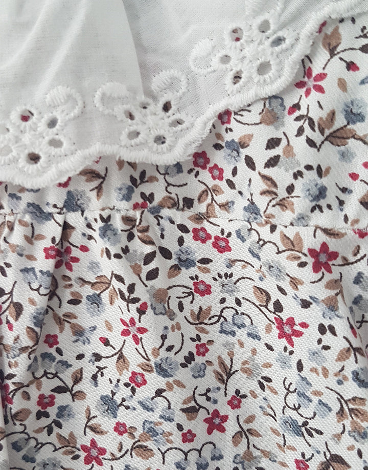 Nora floral dress with bloomers, detail