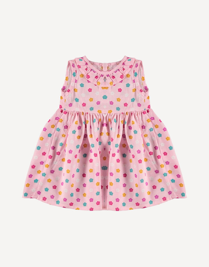 Pink summer dress, front