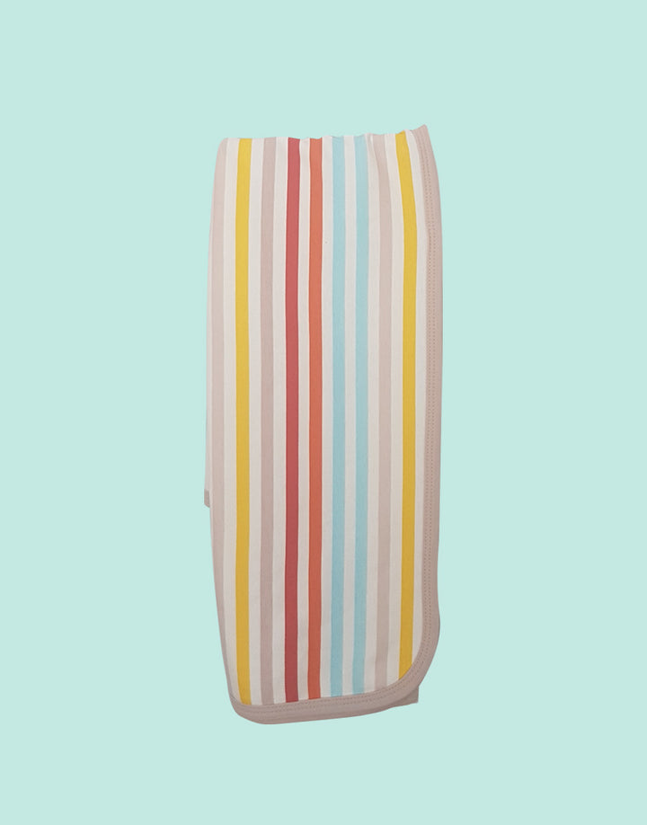 Rainbow unisex babygrow and blanket gift set, blanket