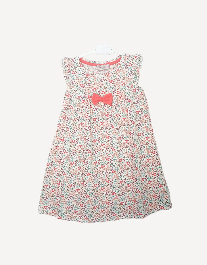 Short sleeve floral dress, front