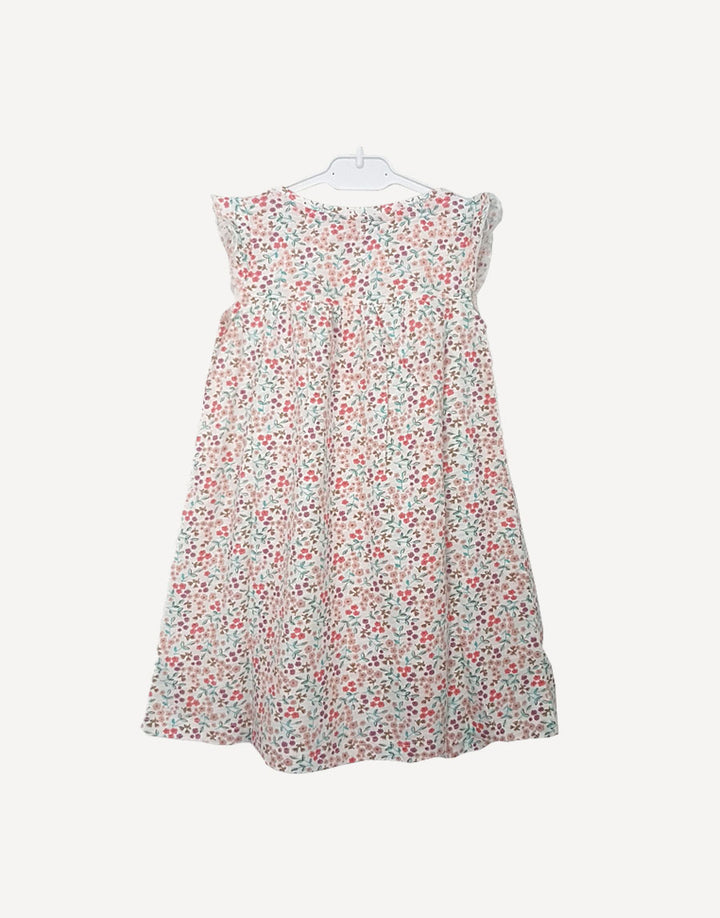Short sleeve floral dress, back